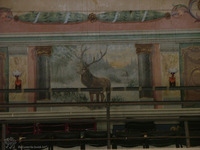 Photograph of: Tsori Gilad Synagogue in Lviv, ceiling, Four Animals, photos 2006 : Ceiling, west side.