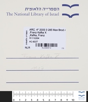 Franz Kafka X.