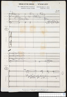 Dream of the Circles (manuscript) / March 9, 1985 / Josef Tal; text: Rabbi Nachman of Bratzlav; adapted: by Michal Govrin.