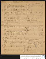 Seven short variations on an old English tune (arrangement - manuscript) : drink to me only with thine eyes.