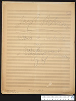 Danse de Salomé : pour orchestre vocal et instruments à percussion, op. 61 (manuscript).