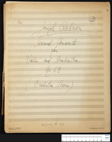 Second concerto for violin and orchestra, op. 68 (manuscript).