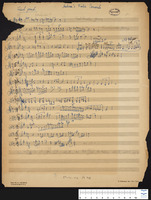 Concerto for violin, op. 60 : list of themes (manuscript).
