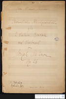Chromatisches Streichquartett, op. 26 (manuscript).