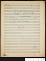 L'Intruse, op. 48 : incidental music to Meterlinck's play (manuscript).