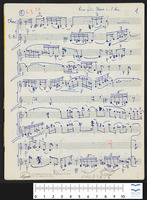 [Homage to Mina and George Haas] : Duo für Oboe u. E. Horn (manuscript).