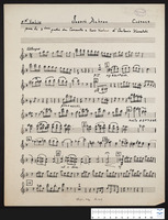 Cadence pour la 3ème partie du Concerto à trois violons d'Antonio Vivaldi (manuscript).