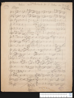 Cadenz zum 3. Satz des Konzertes für 3 Violinen von Vivaldi (sketch-manuscript).