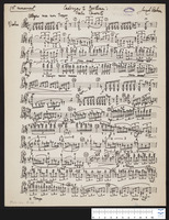 Cadenzas to Beethoven's violin concerto (manuscript).