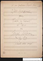 Berceuse, no. 2 op. 20 (manuscript).