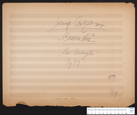 Les aveugles, op. 47 (sketch-manuscript) : incidental music to Maeterlink's play.