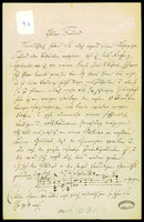 Correspondence: Salomon Jadassohn - Friedrich Gernsheim (manuscript). 1873, 1883.