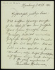 Correspondence: Bronislaw Huberman - Friedrich Gernsheim (manuscript). 1916.