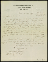 Personal correspondence: Ephraim Deinard - A. Z. Idelsohn (manuscript).