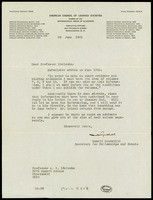 Correspondence with institutuions: American council of learned societies - A. Z. Idelsohn (manuscript). 1931, June-October