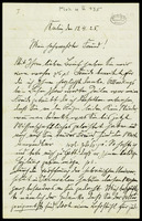 Personal correspondence: Aron Friedmann - A. Z. Idelsohn (manuscript). 1925, April