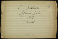 Menuet G-dur : for violin and piano (manuscript).