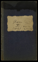 Rom : 1907. 3 diaries.