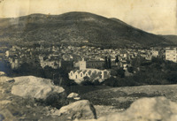 מבט על בתי העיר שכם והר גריזים.