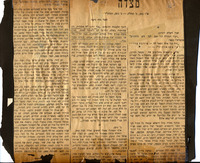מאמר מעיתון שכותרתו 'מצדה'.