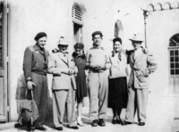 עולים חדשים במנזר רטיסבון, שכונת רחביה, ירושלים.