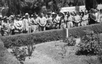 טקס אזכרה בבית הקברות הבריטי על הר הצופים ליד חלקת הנופלים היהודים, 5 מתוך 5.