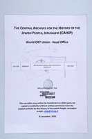 Action ORT Suisse in various small Jewish communities in Switzerland.