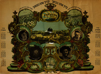[Be-Sukkot Teshvu Shiv'at Yamim...] [Succah Ushpezin Plaque] – הספרייה הלאומית