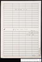 The lion's song (manuscript).