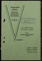 Concert programme.