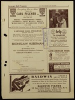 Concert programme.