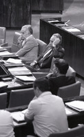 שמעון פרס נואם בכנסת בנושא יהדות ברית המועצות ופונה לגורבצ'וב לשחרר את אסירי ציון.