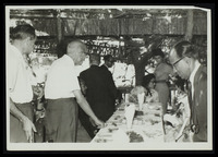 Queen of Nepal visiting Israel accompanied by OSE representatives Dr. H. Lustig and Dr. U. L. Wolf.