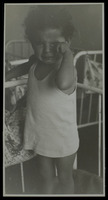 Sarona - Little girl criyng in OSE's recreation home.