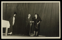 Yad L'kashish (Lifeline for the Old) - OSE performers; Myriam Mendilow? attends the performance.