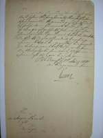 Bestätigung der "Aufnahme als Preußischer Unterthan" für Meyer Jacobi; Bendorf.