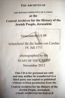 Ein Schutzbrief für die Juden von Landau. Mitgeteilt von E. Heuser & E. Speier. צילום מ- Pfälzisches Museum.