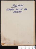Israeli suite for guitar solo (manuscript).