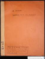 Symphony nr. 7 (manuscript) : "the Philharmonic" / M. Avidom.