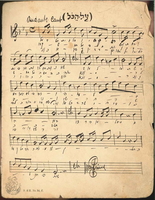 ארכיון מנחם גרוס 1892-1924 .[חומר ארכיוני]. סדרה H: סקיצות תווים בכתב ידו של יוסל'ה רוזנבלט.
