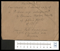 Haffkine's handwritten notes regarding the pictures.