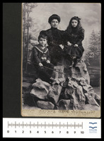 Mrs. Alexandre Haffkine with children Vitia and Nina.