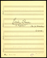 Erster Schnee (manuscript) / Ch. Morgenstern, M. Natrowski.