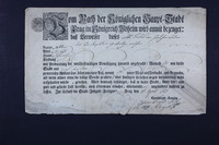 Geleitbrief für Löbl Geitel aus Dresden.