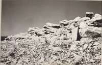 Israel - Excavated rocks by development the land.