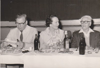 Kiryat Gat - Visit to the Shafir Regional Council led by Sir Henry d'Avigdor Goldsmid. In the center: Sir d'Avigdor Goldsmid and his wife Mrs Rosemary Margaret (Nicholl) Goldsmid.