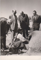 Kiryat Gat - Visit to the Shafir Regional Council led by Sir Henry d'Avigdor Goldsmid.