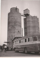 Kiryat Gat - Visit to the Shafir Regional Council led by Sir Henry d'Avigdor Goldsmid - Water tower.