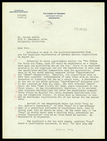 Correspondence: The Library of Congress - Joseph Achron. 1942.