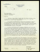 Correspondence: The Library of Congress - Joseph Achron. 1942.
